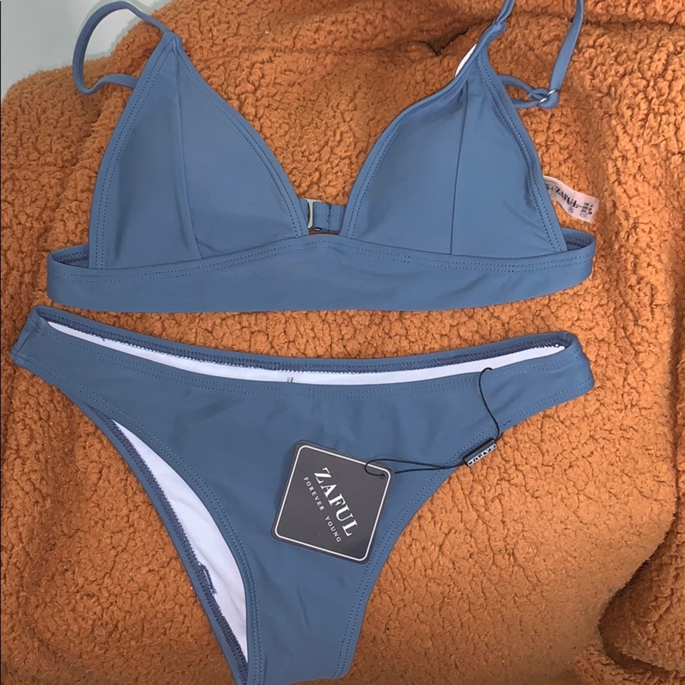 Blue Zaful Bathing Suit
